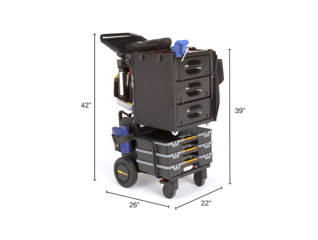 Efficient Mobile Work Center Maintenance Cart | Mobile-Shop